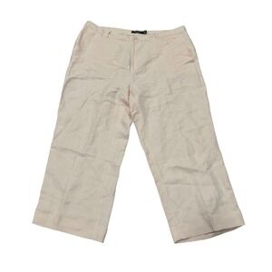 Lauren Ralph Lauren Women's Pink Cropped Wide Leg Pants Size 16W